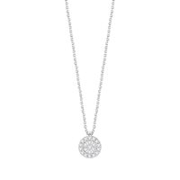 Collier Bliss Femme Bl Charlene in Or blanc Diamante 0.08 Ct 20104355 - 20104355